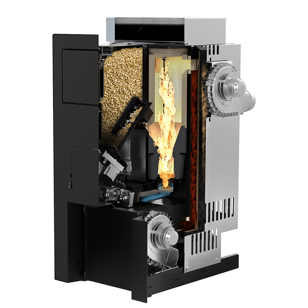 RIKA PKE -INSERTO A PELLET PER STUFE IN CERAMICA